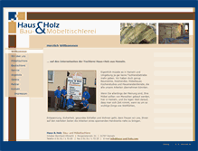 Tablet Screenshot of haus-und-holz.com